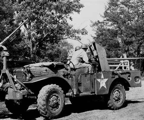 37 Mm Gun M3 Mounted Aboard A M6 Gun Motor Carriage With Additional