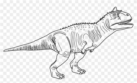 Carnotaurus Dinosaur Coloring Pages Luxury Jurassic - Dinosaur Coloring Page Carnotaurus, HD Png
