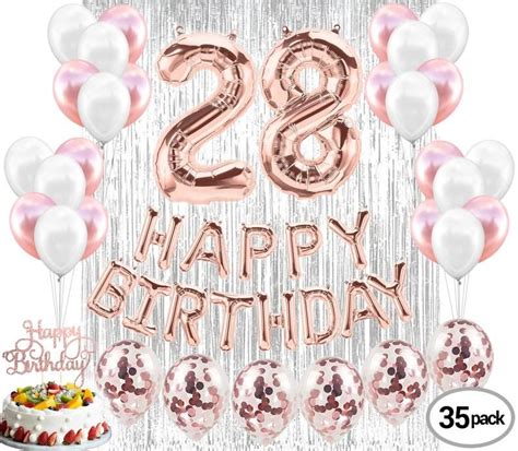28th birthday decorations party supplies and rose gold party etsy 40th birthday balloons 90th