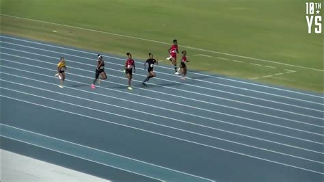 bahamas u20 100m girls b finals carifta trials and national high school championships youtube