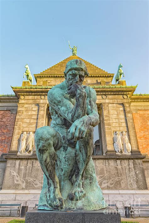Copenhagen Glyptotek Thinker Statue Photograph By Antony Mcaulay Pixels