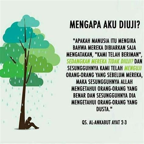 Sampai bila, harus ku bertanya. Taddabur_ Renungan Ujian Untuk Aku . Bila Allah turunkan ...