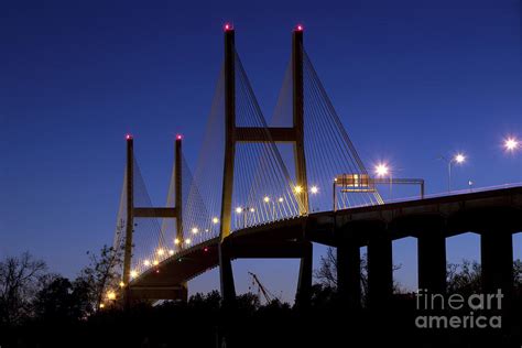 Talmadge Memorial Bridge Savannah Photograph By Bill Cobb Fine Art