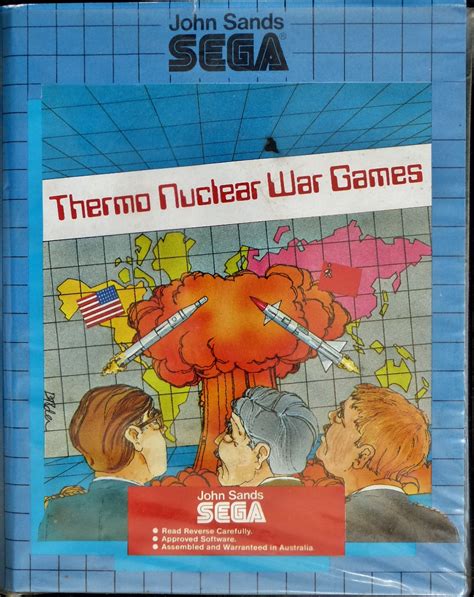 Computer Game Museum Display Case Thermo Nuclear War Games