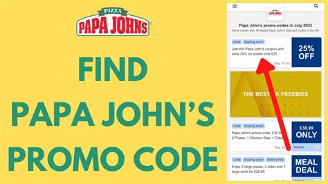 How To Find Papa Johns Promo Code 2023 Discount Coupon Youtube