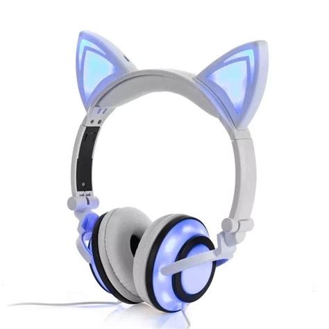Glowing Cat Ear Headphones For Cat Lovers Free Shipping In Usa Cat