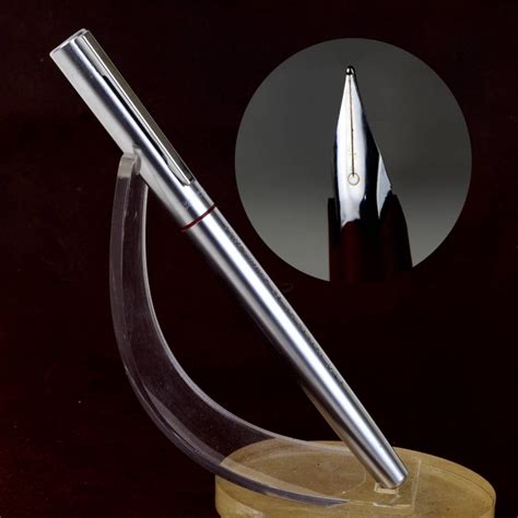 Buy Vintage Waterman Graduate Chrome Satin Fountain Pen With Steel F Nib