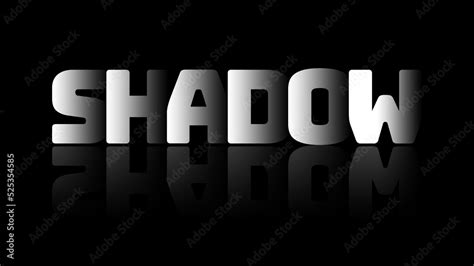Shadow Text Effect Editable With Photoshop Stock Vector Adobe Stock