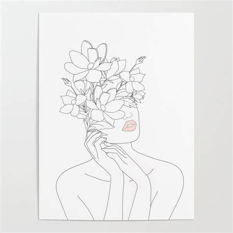 Line, womens, black and white, minimal, minimalist, nude, sketch, life, ink pen, scandinavian, gallery, wall, life drawing, flowers, floral, botanical, shapes, nature, girls, beautiful, graphic, concept, outline, line art, abstract. Women Face Flowers Tattoo #women #womensfashion # ...