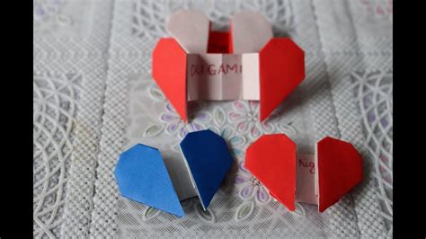 Origami Open Up Heart With Secret Message Easy And Fast Tutorial