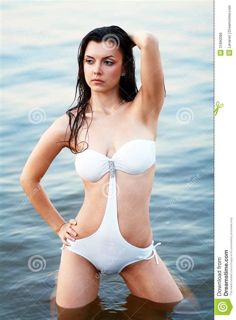 Brunette Model Posing Stock Photo Image Of Adult Person