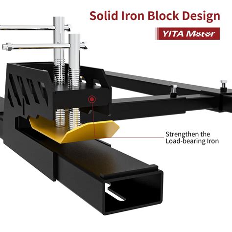 Yitamotor® 60 4000lb Clamp On Pallet Forks With Adjustable Stabilizer