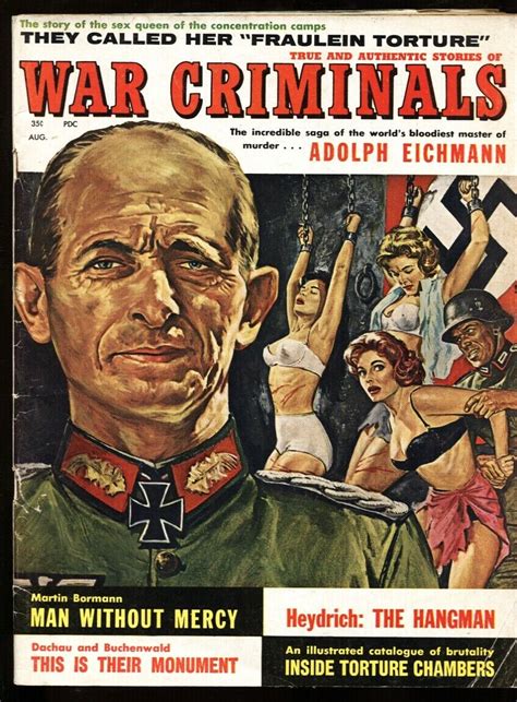 War Criminals Aug Adolph Eichman Nazi Torture Cover Comic