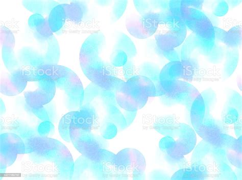 Circle Pattern Painted With Watercolors Seamless Wallpaper Stok Vektör