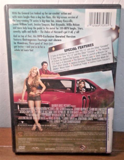 The Dukes Of Hazzard Dvd Unrated Widescreen Edition