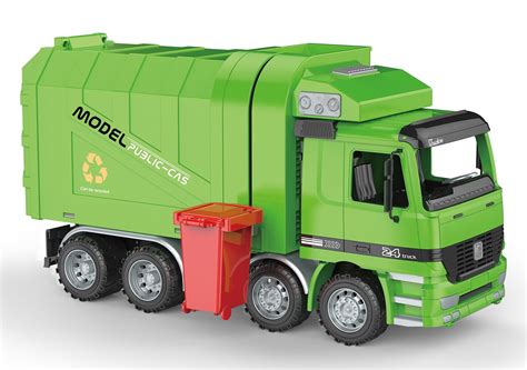 Joyabit Friction Powered Garbage Truck Toy For Kids And Toddlers With