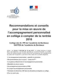Exemple la relation d'aide, la communication. Exemple de projet personnalisé et individualisé amp - Docsity