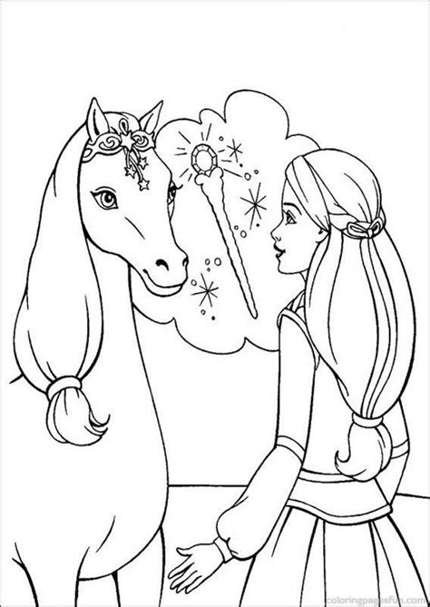 Enjoy fantastic barbie printables from barbie in princess power coloring pages and color online with the interactive coloring machine or print to decorate at home. Barbie Coloring Pages 91 (With images) | Horse coloring ...