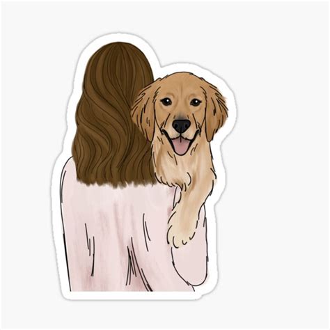 Stickers Labels And Tags Paper Dog Lover T Sticker Pack Golden