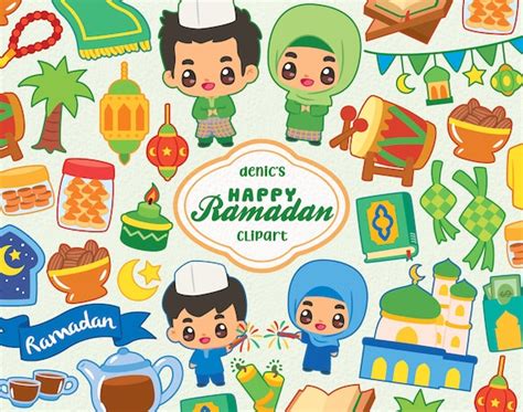 Ramadan Clipart Islamic Vector Muslim Clipart Happy Hari Etsy