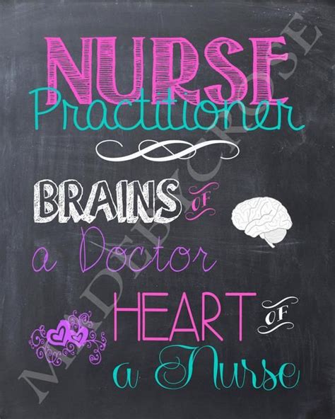 Nurse Practitioner Chalkboard Art Print Etsy Nurse Practitioner