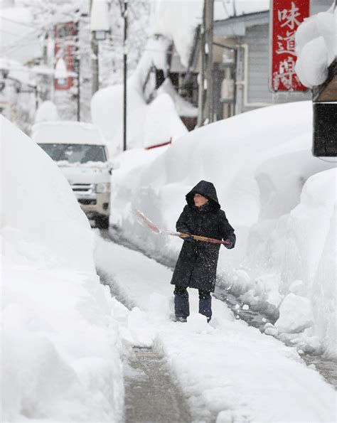 Heavy Snowfall In Japan Triggers Power Outages Isolates Communities