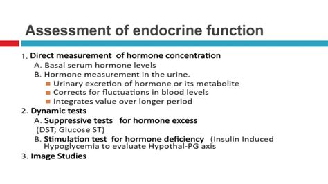 Dynamic Endocrine Tests Ppt