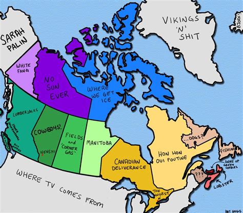 Heres A Map Of How Canadians See Other Canadians Canada Funny