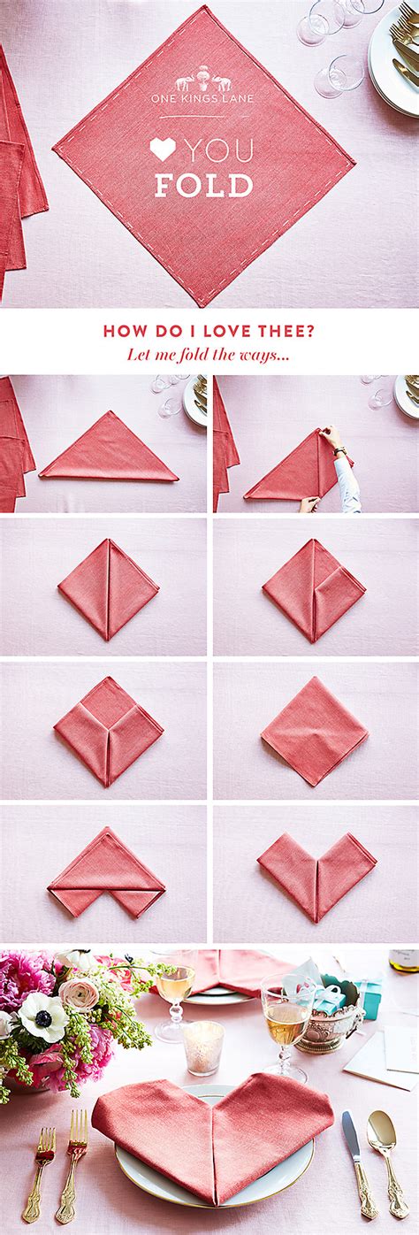 Your Step By Step Guide To A Heart Napkin Fold