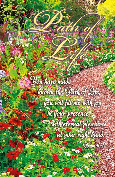 Church Bulletin 11 Inspirationalpraise Path Of Life