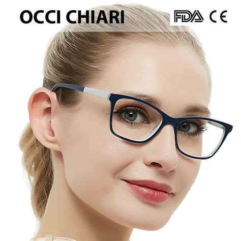 Occi Chiari Fashion Glasses With Clear Lenses Women Cat Eye Brand