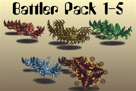 Monster Battler Pack Creatures 1 5 2d Characters Unity Asset Store