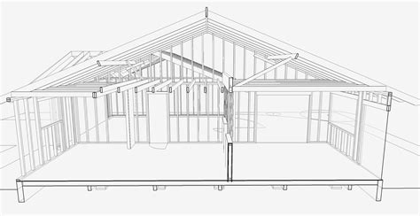 A pitched ceiling can open up your home by adding light and space. Vaulted Ceiling Rafter Design
