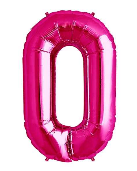Pink Foil Balloon Number 0 Pinker Helium Balloon With Number Horror