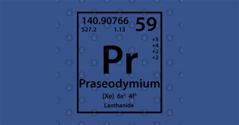 Praseodymium Element Black Praseodymium Element T Shirt Teepublic