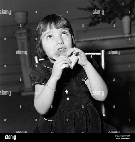 A Young Girl Candy Paterson Eating Her Crusts 4th February 1954