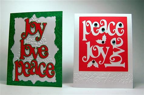Capadia Designs Christmas Around The Clock Joy Love Peace Cards