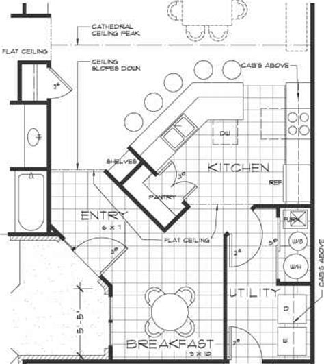 In larger kitchens, an island (or two) can break up the space in attractive ways, help direct traffic, provide convenient storage, and present the chef with useful countertop work space that borders (but does not block) the work triangle. First Floor Plan - Construction Drawings - Northern ...
