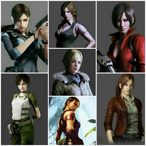Resident Evil Female Characters Jill Valentine And Helena Harper And Ada