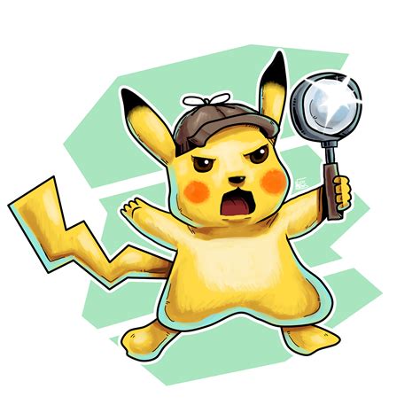 Detective Pikachu Cute Cartoon Detective Pikachu Draw