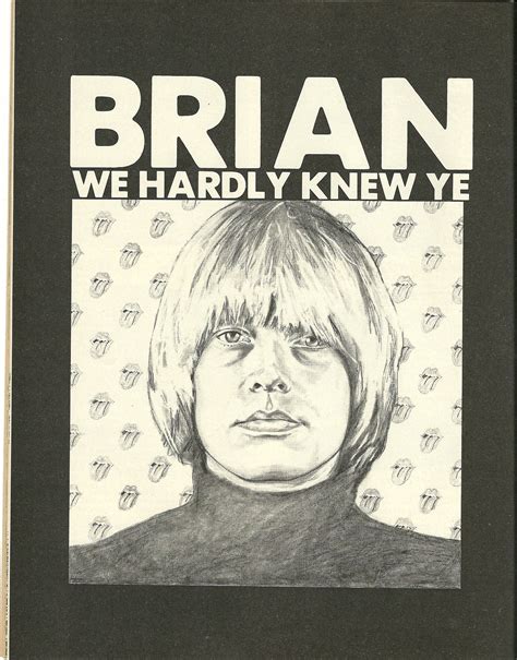 Brian Jones We Hardly Knew Ye Rollin Stones Brian Jones Babe