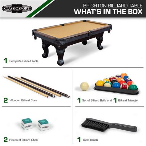 How Big Is A Full Size American Pool Table Parts