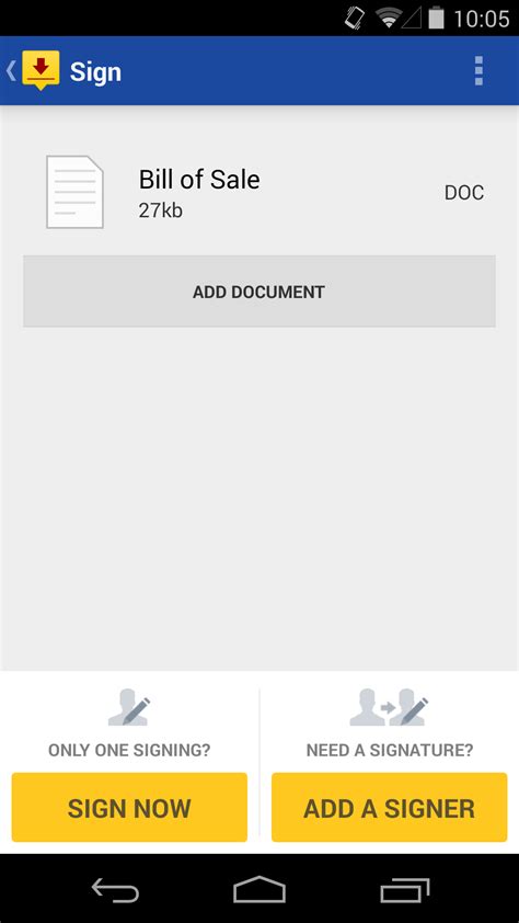 Unlimited free signing | sign documents on the go. DocuSign - Android - English - Evernote App Center