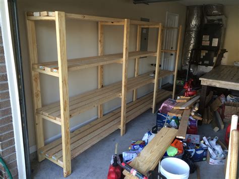 This is a great location to build some easy storage shelves that will greatly increase the amount of square footage that you can use for storage. Ana White | Great shelving, easy to do - DIY Projects