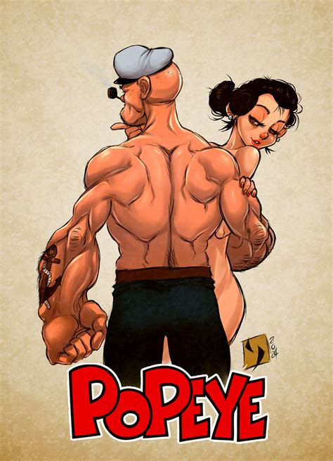 popeye and olive oyl by ypslon on deviantart