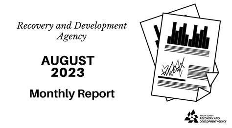 monthly report august 2023 virgin islands recovery and development agency