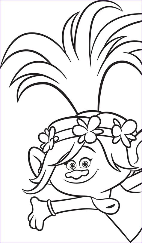 King peppy with a rattle. Trolls Coloring Pages Trolls hit Digital HD on January in ...