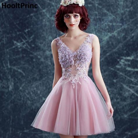 Hooltprinc Purple Short Homecoming Dresses 2017 Formal Prom Gown Bubble