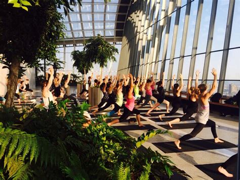 londons top rooftop yoga classes seen in the city magazine