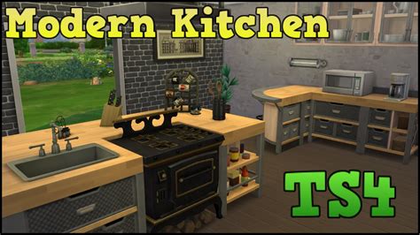Karolina, 1997, live in gr, born in pl. The Sims 4 Styled Rooms: Modern Kitchen - YouTube
